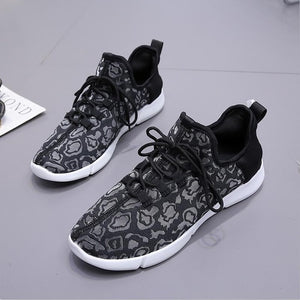 USB chargeable glowing Sneakers Fiber Optic White shoes