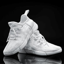 Load image into Gallery viewer, USB chargeable glowing Sneakers Fiber Optic White shoes
